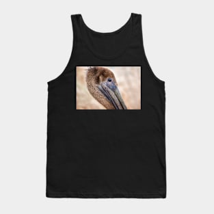 Brown Pelican Portrait Tank Top